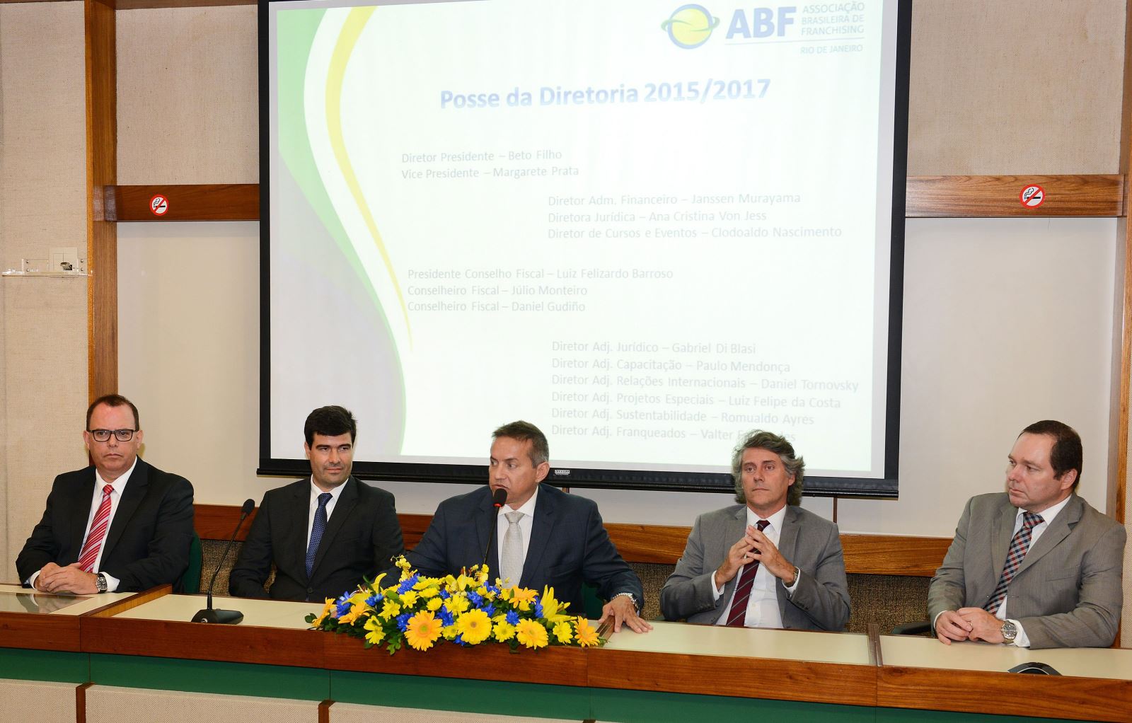 Cerimônia de posse da nova diretoria da ABF Rio reúne setor na noite dessa quinta feira
