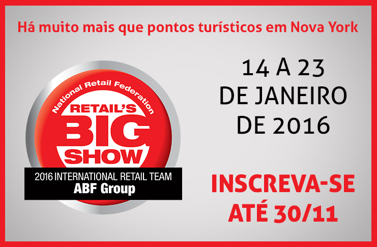 Vá a NRF Big Show com o Grupo ABF