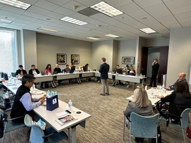 Grupo ABF em palestra na sede da Jan-Pro 