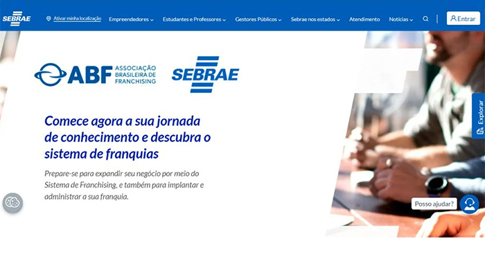 Portal Parceria Sebrae ABF lança trilha de capacitação online a potenciais franqueados